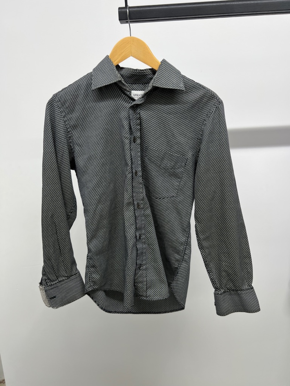 Armani Collezioni Black & White Dress Shirt
